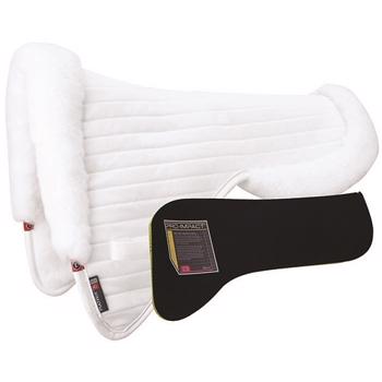 Ergonomic Dressage CoolBack Half Pad | White